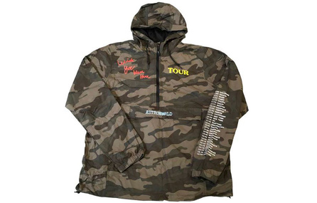 Travis Scott Windbreaker Jackets Unisex Camouflage