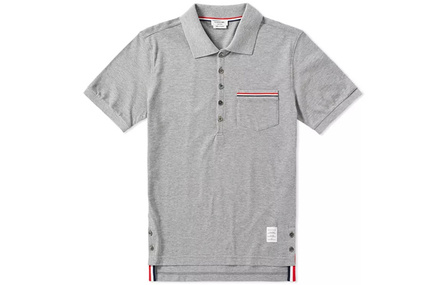 THOM BROWNE Rwb Pocket Trim Polo Shirt