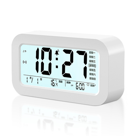 HENSE HA801-SZ Alarm Clock Student Wake-Up Device Lazy Desktop Clock Children's Bedside Clock Electronic Movement Universal