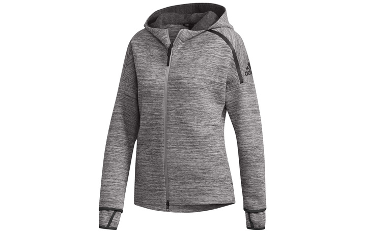 adidas Sporty Style Hooded Jacket Women's Storm Gray