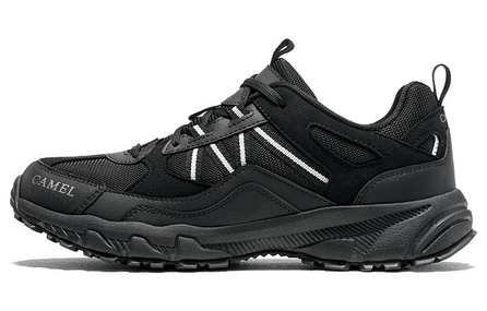 CAMEL Plate Dragon 1.0 Cushioning Anti-Slip And Wear-Resistant Low-Top Outdoor Shoes Men's Black Silver Gray
