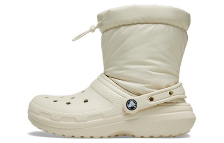 Crocs Classic Lined Neo Puff Boots 'Beige' Women's