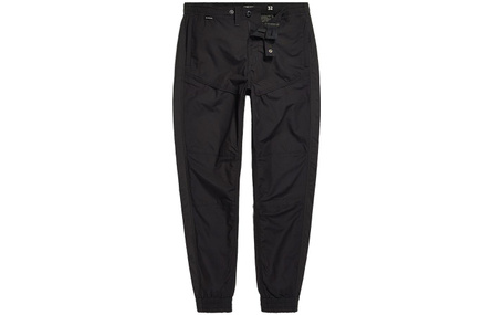 G-STAR RAW Solid Loose-Fit Drawstring Cuffed Casual Pants Men's Dark Black