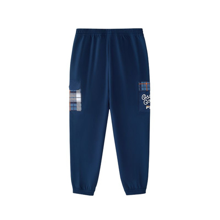 FILA KIDS ORIGINALE Series Casual Woven Pants Teenagers Sea Blue