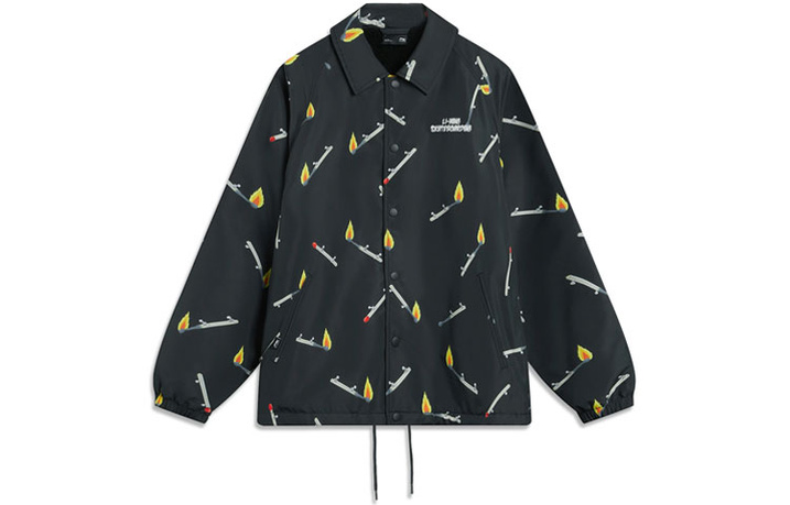 LINING Jackets Men Black Print