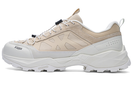 Kappa Krush Classic Retro Hiking Sports Trendy Versatile Genuine Leather Low-Top Outdoor Functional Shoes Men's Khaki