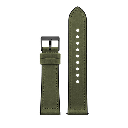 FZRT Compatible with Tissot Mido DW IWC Pilot Jaeger-LeCoultre Moon Phase Master Omega Longines Tudor Blancpain Silicone Genuine Leather Crazy Horse Grain Quick Release 20/22mm Wide Men's Strap