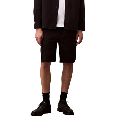 CALVIN KLEIN Minimalist Comfortable Versatile Solid Color Mid-Rise Casual Shorts Men's