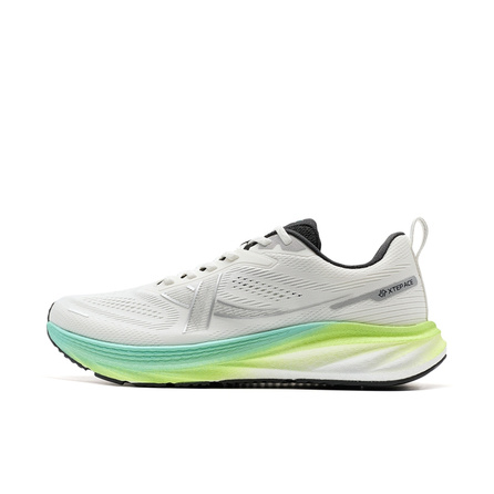 XTEP Thin Base Parsley Slip Resistant Abrasion Resistant Breathable Low Top Training Running Shoes Men's White Blue