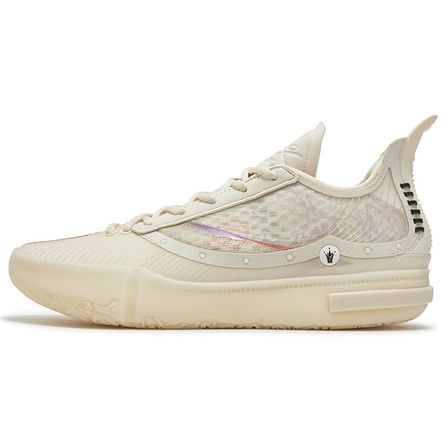 361° Cushioning Abrasion Resistant Breathable Slip Resistant Low Top Basketball Shoes Men's White Black