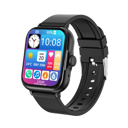 KANGOL Smart Watch Bluetooth Connection - Multifunction Sport Unisex Couple Custom Dial Switch Info Alert Heart Rate Sleep Monitor Watch Band Unisex