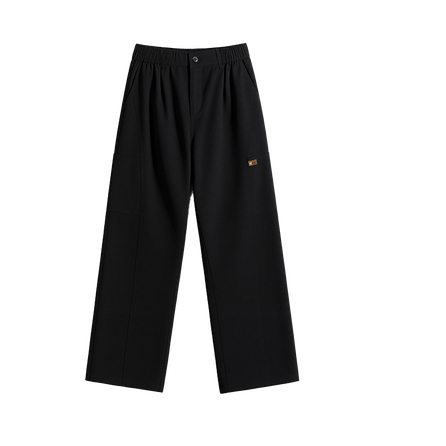 Jeep Unisex Structured Patchwork Solid Color Straight-Leg Versatile Casual Pants