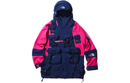 THE NORTH FACE Color-Block Waterproof Breathable Loose Jacket Unisex Blue