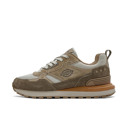 Dickies 574 Trendy Versatile Fashion Minimalist Retro Comfort Cushioned Slip-Resistant Wear-Resistant Breathable Balanced Lightweight Height-Increasing Low-Top Casual Shoes Men's Brown