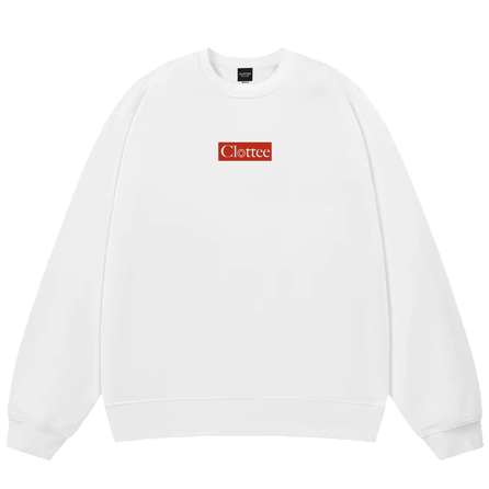 CLOT X CLOTTEE Retro Simple Logo Small Badge Trendy Brand Print Casual Versatile Fashion Street Style Trendy Personalized Sweatshirt Unisex