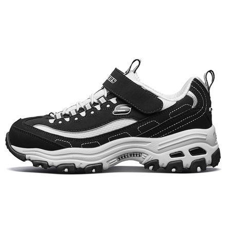 Skechers Kids Slip Resistant, Abrasion Resistant, Breathable Low Top Kids Lifestyle Shoes White Black Kids'