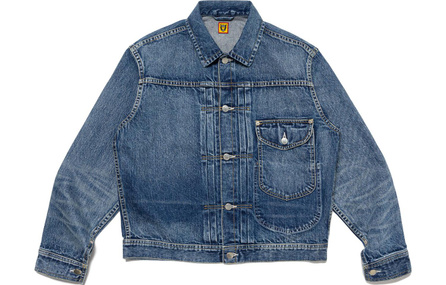 HUMAN MADE Denim Jackets Unisex Blue