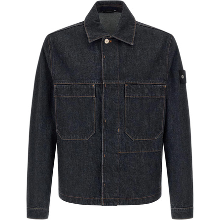 STONE ISLAND Solid Color Pocket Hidden Button Long Sleeve Jacket Coat Men's