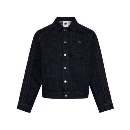 adidas Originals DENIM Valentine's Day Limited Edition Casual Cotton Sports Lapel Long Sleeve Denim Jacket Men's