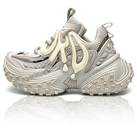 ORD Chunky Sneakers Unisex Low Top Beige