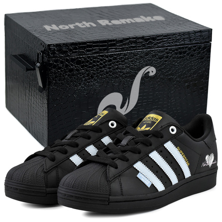 [Custom Sneakers] adidas originals SUPERSTAR Night Letter Gift Box Understated Premium Confession Couple Versatile Enduring Graffiti Non-Slip Wear-Resistant Low-Top Skate Shoes Unisex