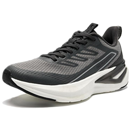 QIAODAN Simple Versatile Trendy Cushioned Non-Slip Breathable Low-Top Casual Running Shoes Men's Gray