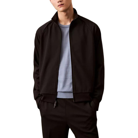 CALVIN KLEIN Solid Color Comfort Simple Stretch Raglan Long Sleeve Jacket Men's Black