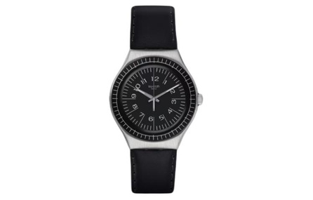 SWATCH Men 37.4mm Black Watch YGS133C