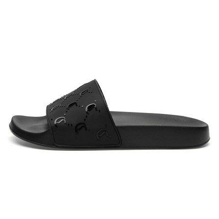 Cabbeen Totem Quiet Slip Resistant Slide Sports Slippers Men's Black White Fashion Versatile