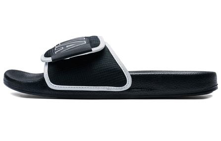 Kappa Back to Back Outdoor Comfortable Versatile Fashion Sport Comfortable Slip-Resistant Slide Sandals Unisex Black White