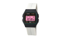 CASIO Custom Series Green Resin Case F-91WM-3A Custom 'Sugar Frost Hacker' Quartz Movement Stainless Steel Band Japanese Korean Watch Men's Black Dial Розовое зеркало