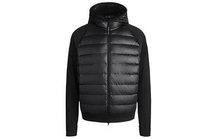 Canada Goose Solid Color Zip-Up Hooded Down-Filled Jacket Men's