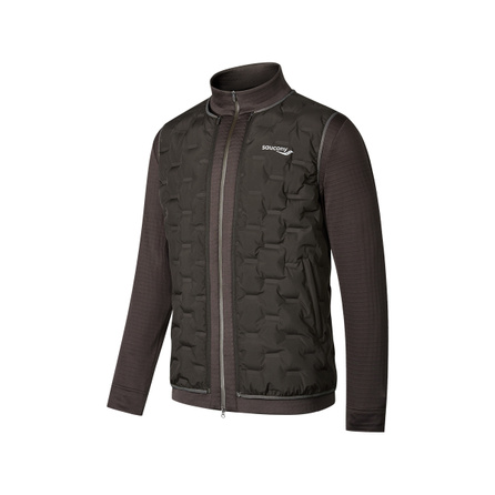 Saucony All-Day Sport Series Warm Comfortable Casual 3-in-1 Jacket Men's Earth Tone