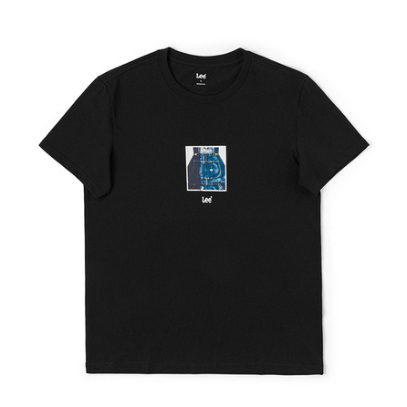 Lee Round Neck Pattern Print Lightweight Short Sleeve T-Shirt Men's