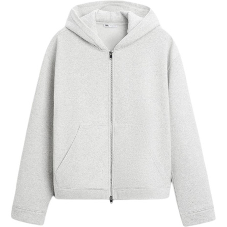ZARA Sweatshirt Men's Zebra Print Gray