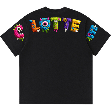 CLOT X CLOTTEE Chinese Brand LOGO Monster Knit Wool Copper Coin Tag Print Basic Comfortable Loose Soft Breathable Commute Fashion Trendy Casual Drop Shoulder Crew Neck Academy Style Short Sleeve T-Shirt Unisex