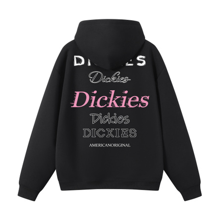 Dickies 380G American Vintage Heavyweight High Street Multi-Letter Fun Print Comfortable Versatile Casual Fashion Loose Daily Commute Solid Color Long Sleeve Drop Shoulder Pullover Hooded Sweatshirt Unisex