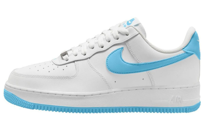 Nike Air Force 1 Low '07 White Aquarius Blue