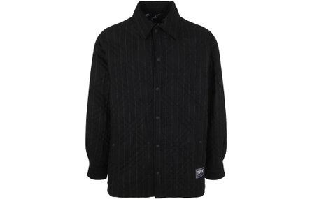 VERSACE JEANS COUTURE FW23 Solid Pointed Collar Loose-Fit Long-Sleeve Jacket Men's