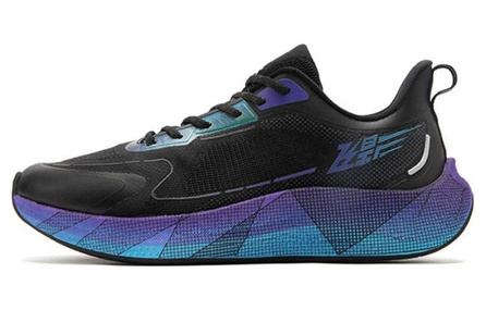 QIAODAN Flying Shadow 3.0 Slip-Resistant Rebound Low-Top Running Shoes Men's Black Purple