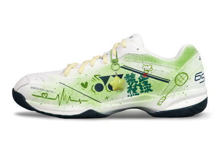 YONEX POWER CUSHION 65 Hand-Painted Graffiti Keychain Splatter Custom Sneakers Comfort Cushioned Wear-Resistant Grippy Low-Top Badminton Shoes Unisex