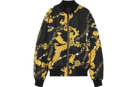VERSACE JEANS FW23 Baseball Jacket Men's Black