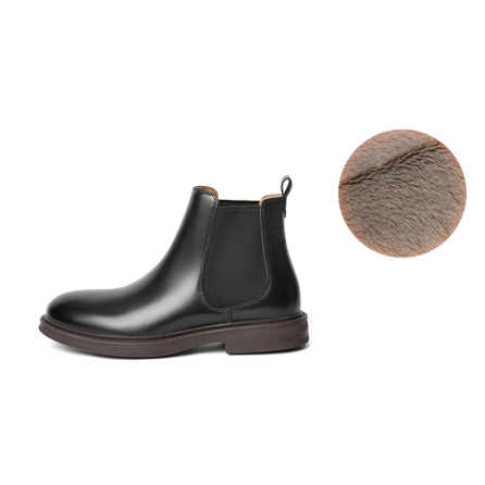 BELLE Chelsea Boots 3.5CM Men's Black Brown