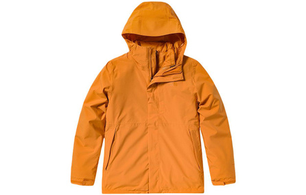 THE NORTH FACE Urban Exploration 3-in-1 Cotton Liner Waterproof Windproof Hiking Jacket Men's Yellow