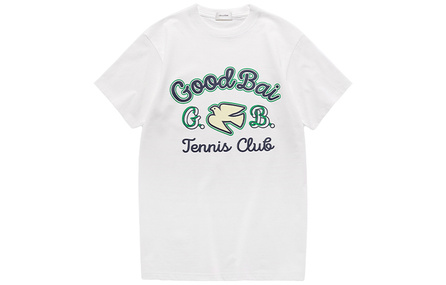 GOOD BAI GOODBAI Hand-Painted Dove Print Short Sleeve T-Shirt Unisex