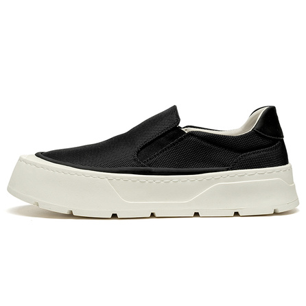LEAVELAND Simple Versatile Trendy Low-Top Canvas Shoes Men's Black
