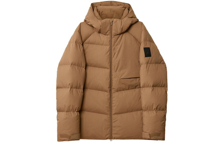 NAUTICA Solid Zipper Logo Light Water-Resistant Hooded Down Jacket Men's