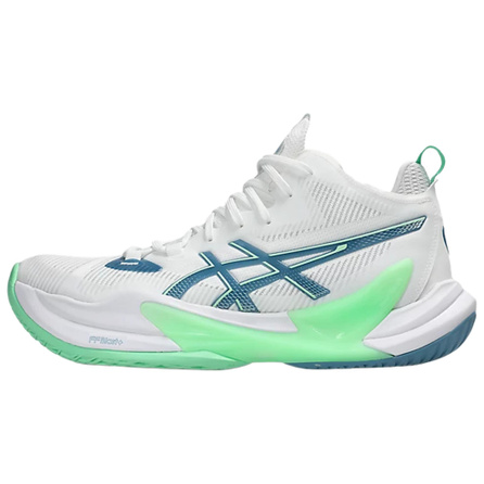 ASICS METARISE 2 Comfortable Durable Support Volleyball Shoes Men's White-Blue-Green