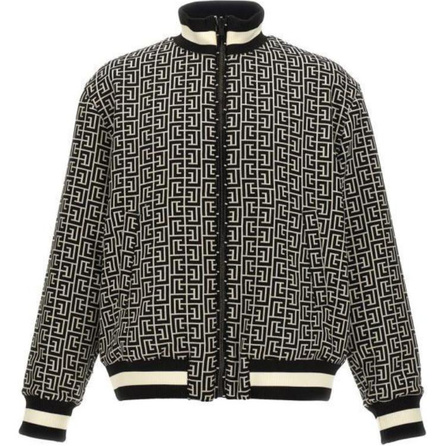 BALMAIN Monogram Reversible Bomber Jacket