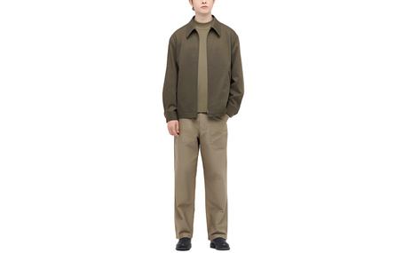 UNIQLO Zipper Lapel Casual Jacket Unisex Dark Brown
